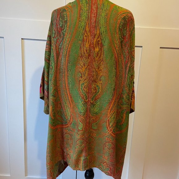 Soft Surroundings Embroidered Kimono Women's, Large, Wool Blend - Picture 5 of 7